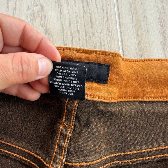 Ethanol Men’s 40x30 Rustic Orange Straight 5-Pocket Dress Pants - Picture 5 of 9